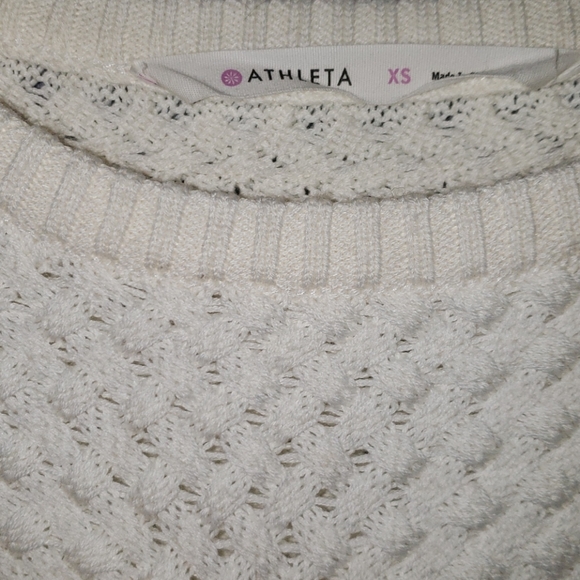 NWOT Athleta White Cypress Sweater - Picture 7 of 9